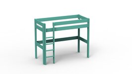 Mathy by Bols Dominique hoogslaper 90x200 grenen licht groen