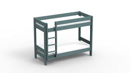 Mathy by Bols Dominique stapelbed 166 Xl 90x200 grenen donker grijs