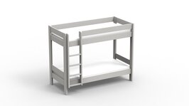Mathy by Bols Dominique stapelbed 166 Xl 90x200 grenen pearl grijs