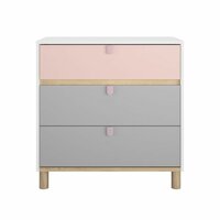 Lucia ladekast wit roze eiken look