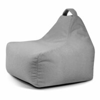 Slowdown Game zitzak Teddy wit - grijs