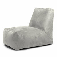 Pusku pusku Tube zitzak Masterful suede wit - grijs