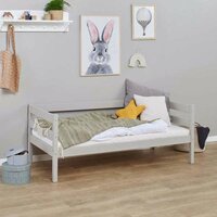Hoppekids Eco comfort peuterbed 70x160 grenen Dove grey