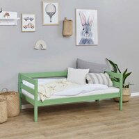 Hoppekids Eco comfort peuterbed 70x160 grenen pale green