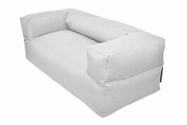 Slowdown MooG 2-zits zitzak Ox wit grijs