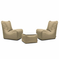 Slowdown Chill zitzak set Seat Ox beige