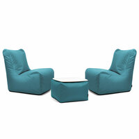 Slowdown Chill zitzak set Seat Ox turquoise