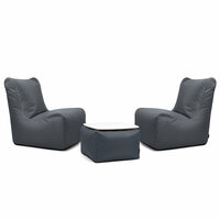 Slowdown Chill zitzak set Seat Ox grijs