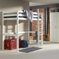 Infanskids Pino hoogslaper deelbaar 90x200 beuken wit