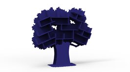 Mathy by Bols design Tess boom boekenkast Atlantisch blauw