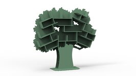 Mathy by Bols design Tess boom boekenkast jungle groen