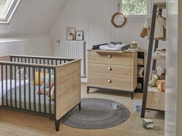Marcel 3-delige babykamer eiken zwart