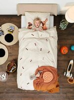 Snurk dekbedovertrek Dachshund Friends 1 persoons 140x200/220