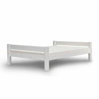 Nova twijfelaar bed 140x200 grenen wit