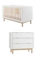 Miloo 2-delige meegroeikamer wit- naturel