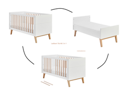 Swing ledikant / cotbed 70x140 wit