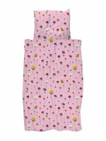 Snurk dekbedovertrek Bloom pink 1 persoons 140x200/220
