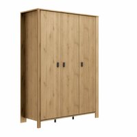 Lugano 3 deurs kledingkast eiken rustiek look