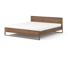 Alessano twijfelaar bed 140x200 massief eiken gerookt