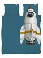 Snurk dekbedovertrek Rocket Smokey Blue 2 persoons 200x200/220
