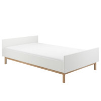 Miloo twijfelaar bed 120X200 wit