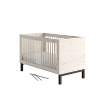 Country meegroei / cotbed 70x140 grenen white wash