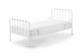 Alice metalen 1-persoons bed 90x200 wit