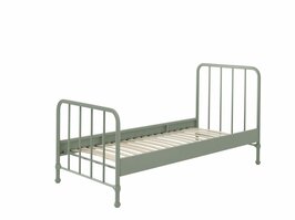 Bronxx metalen 1-persoons bed 90x200 Olijf