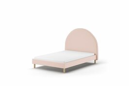 Moon roze gestoffeerd bed 140x200