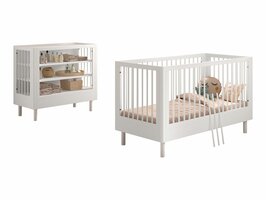 Forrest 2-delige meegroeikamer set massief beuken wit