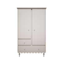 Babushka 2 deurs kast wit