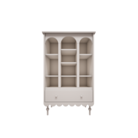 Babushka boekenkast wit