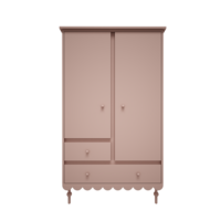 Babushka 2 deurs kast pink