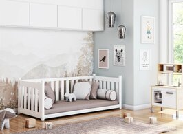 Carato V1 inloop bed massief grenen 90x200 wit