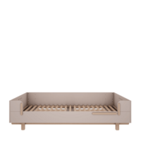 Basic 1-persoonsbed 90x200 cashmere