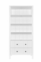Novelies Allpin boekenkast met laden wit