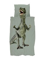 Snurk dekbedovertrek Dino Jurassic Green 1 persoons 140x200/220