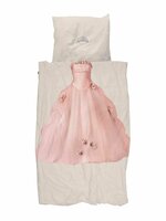 Snurk dekbedovertrek Princess beige 1 persoons 140x200/220