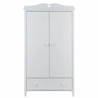 Emma 2 deurs kledingkast met hartje wit 