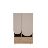 Bloom 2 deurs kast smal eiken cashmere