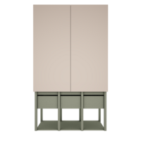 Tweens 2 deurs kast zand eucalyptus