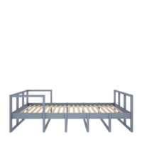 Tweens 1-persoons bed 90x200 zacht blauw