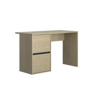 Nael bureau met deuren eiken / zwart 