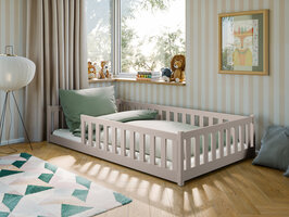 Barletta twijfelaar inloop bed massief grenen 120x200 cashmere