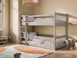 Brindisi stapelbed 90x200 deelbaar massief grenen cashmere