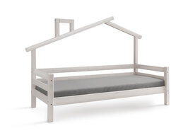 Infans huis bedbank 90x200 grenen wit