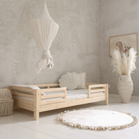 Basic Fello Duo Montessori bed 140x200 onbehandeld hout