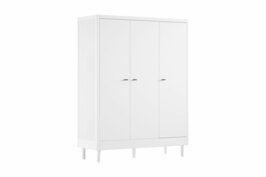 Forrest 3 deurs kast massief beuken wit