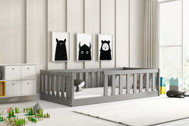 Greco inloop bed 80x160 grenen grijs *inclusief matras