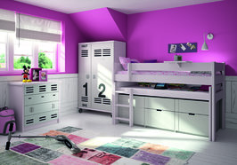 Mathy by Bols Dominique half hoog uitschuifbed 